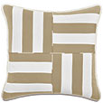 RIPTIDE GEOMETRIC DECORATIVE PILLOW IN KHAKI