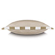 WICKING FLANGE DECORATIVE PILLOW IN OYSTER