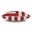 RIPTIDE GEOMETRIC DECORATIVE PILLOW IN RED