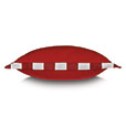 WICKING FLANGE DECORATIVE PILLOW IN SCARLET