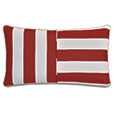 RIPTIDE STRIPED DECORATIVE POLLOW IN RED