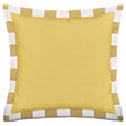 SAIL FLANGE DECORATIVE PILLOW IN YELLOW
