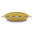 SAIL FLANGE DECORATIVE PILLOW IN YELLOW
