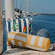 RIPTIDE NECKROLL PILLOW IN SUNSHINE