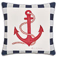 WICKING ANCHOR DECORATIVE PILLOW IN INDIGO