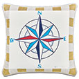 WICKING COMPASS DECORATIVE PILLOW