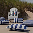 SARDINIA NAUTICAL DECORATIVE PILLOW IN NAVY