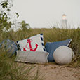 DOWNWIND SPHERICAL DECORATIVE PILLOW IN CREAM