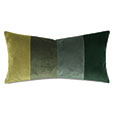 UMA COLORBLOCK DECORATIVE PILLOW IN PEACOCK