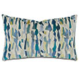 NERETVA GEOMETRIC DECORATIVE PILLOW IN OCEAN
