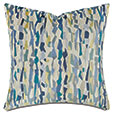 NERETVA GEOMETRIC DECORATIVE PILLOW IN OCEAN