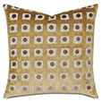 SALVATORE DOMINO DECORATIVE PILLOW IN GOLD