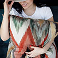 DONATELLA CHEVRON DECORATIVE PILLOW