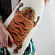 CHRISTIAN TIGER DECORATIVE PILLOW