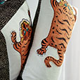 CHRISTIAN TIGER DECORATIVE PILLOW