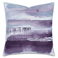 PALETTE HAND PAINTED DECORATIVE PILLOW IN PLUM