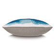 PALETTE HAND PAINTED DECORATIVE PILLOW IN AQUA