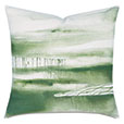 PALETTE HAND PAINTED DECORATIVE PILLOW IN FERN