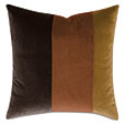 PALETTE VELVET DECORATIVE PILLOW IN RUST