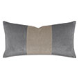 UMA COLORBLOCK DECORATIVE PILLOW IN GREIGE