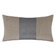 UMA COLORBLOCK DECORATIVE PILLOW IN GREIGE