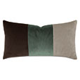 UMA COLORBLOCK DECORATIVE PILLOW IN RUSTIC FOREST