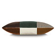 UMA COLORBLOCK DECORATIVE PILLOW IN RUSTIC FOREST