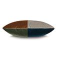 UMA COLORBLOCK DECORATIVE PILLOW IN EARTH TONE