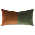 UMA COLORBLOCK DECORATIVE PILLOW IN EARTH TONE