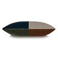 UMA COLORBLOCK DECORATIVE PILLOW IN EARTH TONE