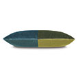 UMA COLORBLOCK DECORATIVE PILLOW IN DARK CYAN