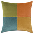UMA COLORBLOCK DECORATIVE PILLOW IN NEON