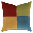 UMA COLORBLOCK DECORATIVE PILLOW IN CHROMATIC HUES