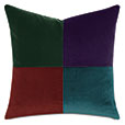 UMA COLORBLOCK DECORATIVE PILLOW IN GEMSTONE