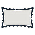 BOQUERONES SCALLOPED DECORATIVE PILLOW IN PAPAYA