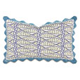 BOQUERONES SCALLOPED DECORATIVE PILLOW IN STORM