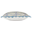 BOQUERONES SCALLOPED DECORATIVE PILLOW IN STORM