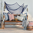 BOQUERONES SARDINES DECORATIVE PILLOW IN SAPPHIRE