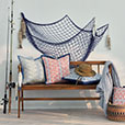 BOQUERONES SARDINES DECORATIVE PILLOW IN SAPPHIRE