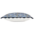BOQUERONES SCALLOPED DECORATIVE PILLOW IN SAPPHIRE