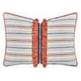 WELLERMAN FRINGE DECORATIVE PILLOW IN CORAL