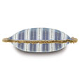 WELLERMAN STRIPED DECORATIVE PILLOW IN COASTAL