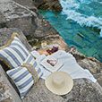 WELLERMAN STRIPED DECORATIVE PILLOW IN COASTAL