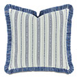 WELLERMAN STRIPED DECORATIVE PILLOW IN NAVY