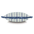 WELLERMAN STRIPED DECORATIVE PILLOW IN NAVY