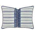 WELLERMAN FRINGE DECORATIVE PILLOW IN NAVY