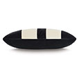 ORIEL STRIPE DECORATIVE PILLOW IN IVORY AND CHARCOAL