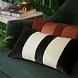 ORIEL STRIPE DECORATIVE PILLOW IN COGNAC