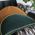 Uma Demilune Decorative Pillow in Emerald