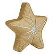 Tinsel Star Decorative Pillow